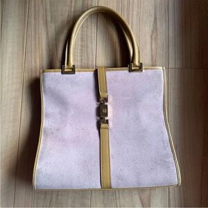 Gucci Pink and Tan Tote Bag